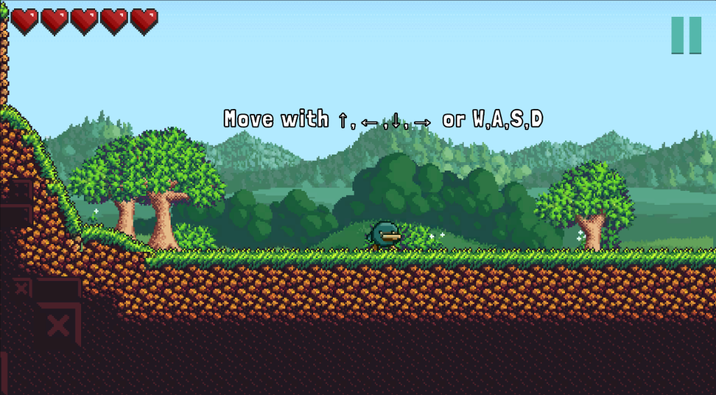 MyrasFall Screenshot - Movement tutorial